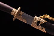 铜装小清刀|百炼花纹钢（LJG-3335）