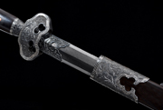 新作-铁雕错银牡丹剑(LJG-2816)  人气指数：2204